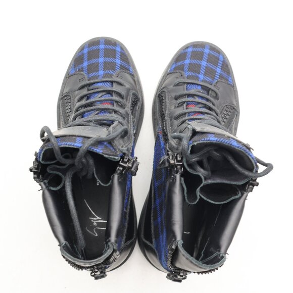 Giuseppe Zanotti Gerard Plaid Women's EU 35.5 Mid Top Sneakers Lace Up - Picture 9 of 11